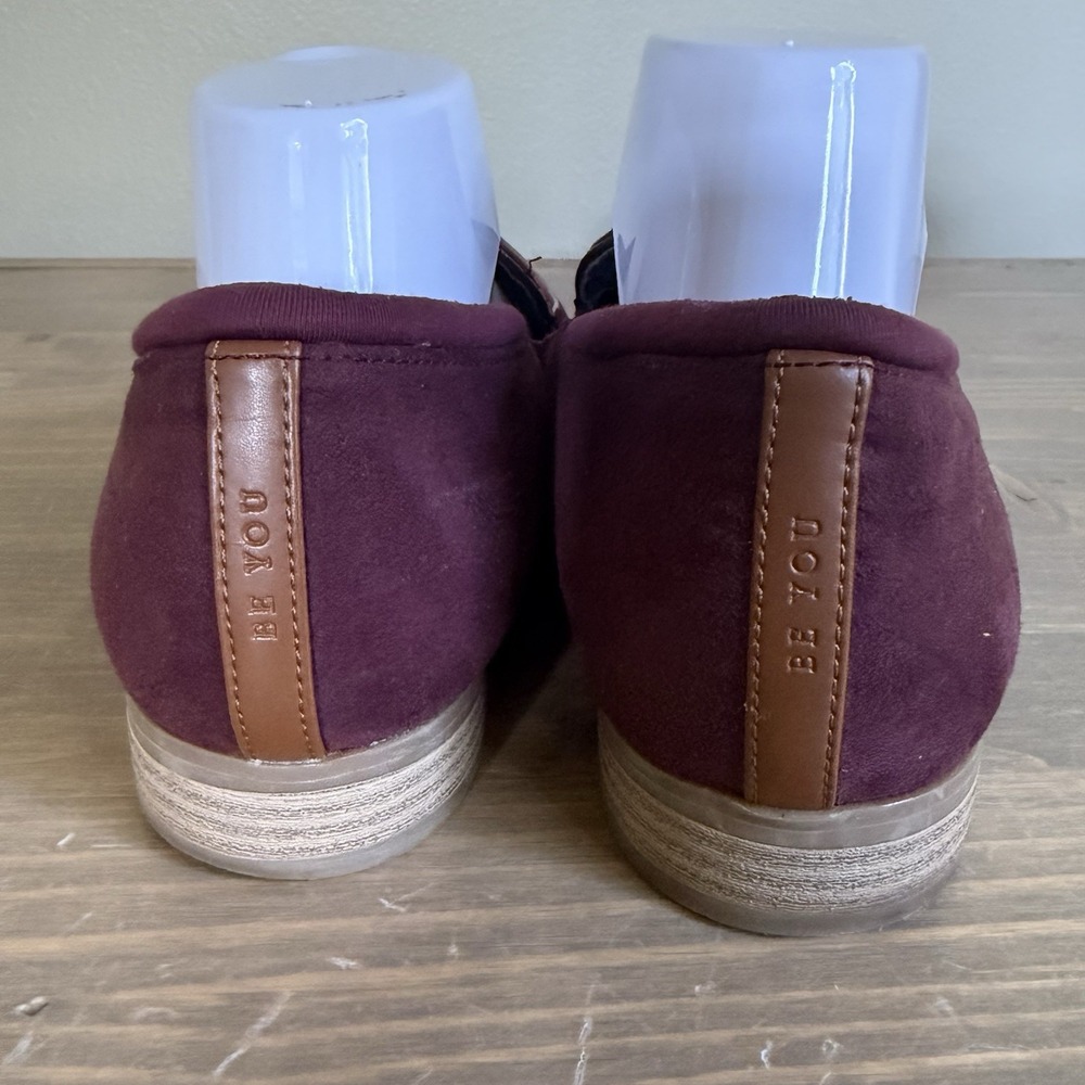 Dr. Scholls Womens 9.5M Burgundy Maroon Lark Slip On Lark Loafers Flats Shoes - Picture 5 of 8